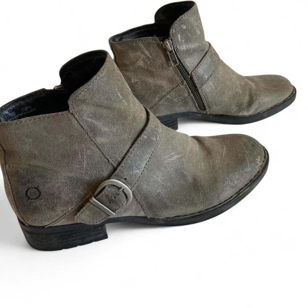Børn Maris Leather Buckle Ankle Boot